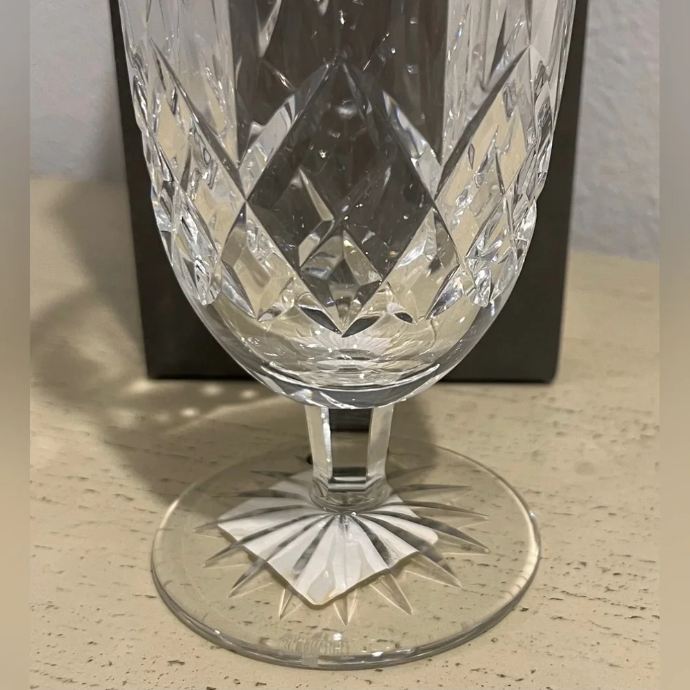 Waterford Lismore Footed Iced Tea/Beverage Glass‎ Vintage But NIB